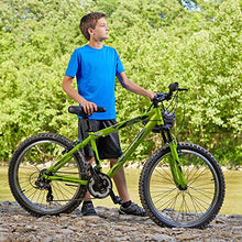 Load image into Gallery viewer, Huffy Hardtail Mountain Trail Bike 24 inch, 26 inch, 27.5 inch, 24 Inch Wheels/16.75 Inch Frame, Matte Acid Green
