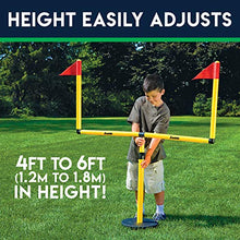 Load image into Gallery viewer, Franklin Sports Youth Football Goal-Post Set — Kids’ Football Goal Post with Mini Football — Fun Football Goal for All Ages — Easy Assembly — Adjustable Height — Weighted Base