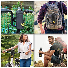 Load image into Gallery viewer, CS Force Bike Water Bottle Holder Bag, Insulated Bicycle Water Bottle Carrier, Waterproof Handlebar Cup Holder Bike Bag Drink Holder Food Snack Storage Bag for Pushchair, Mountain, Road Bikes