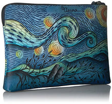 Load image into Gallery viewer, Anna by Anuschka womens Anna Anuschka Hand Painted Women's Wristlet Clutch Genuine Leather, Love in Paris, No Size US