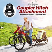 Load image into Gallery viewer, 2-Pack Baby Bike Trailer Hitch – Everyday Bike Trailer Coupler Compatible w/ Schwinn & Instep Bike Trailer Coupler Attachment – Quick Release Bicycle Trailer Parts for Kids, Pet & Cargo by Evo Dyne