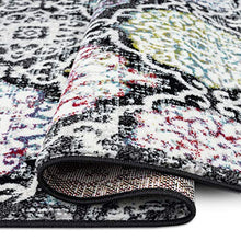 Load image into Gallery viewer, Home Dynamix Boho Andorra Transitional Damask Area Black/Pink, 7'9"x10'2"