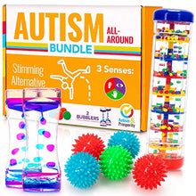 Load image into Gallery viewer, Autism & Prosperity Kids Toys All-Around Sensory Stim Alternative Autistic Children Bundle, ASD Child Boy Girls Teen - Calm Rainmaker, Liquid Motion Bubbler, Spiky Balls, Stimulation Product Tool Item