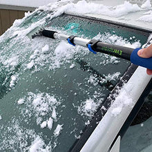 Load image into Gallery viewer, EVERSPROUT SnowBuster 1.5-to-4 Foot Extendable Ice Scraper & Snow Brush Kit (Scraper, Brush, Pole) | 8-10 Ft Standing Reach | Long Extension Handle for SUV/Truck/Car Windshield, Windows, Roof