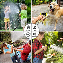 Load image into Gallery viewer, Garden Hose Expandable 50FT, Flexible Water Hose with Powerful Nozzle Spray, Car Wash Hose with Good Pressure, Expanding hose with 3/4“ Brass Connector, Hose with Metal 9 Function Spray Nozzle Storage