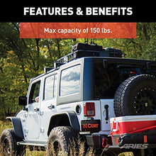 Load image into Gallery viewer, ARIES 2070450 Black Steel Quick-Release Roof Rack Crossbars, Fits Select Jeep Wrangler JK, JL, Gladiator