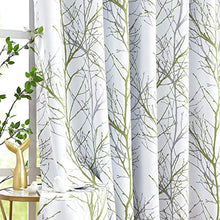 Load image into Gallery viewer, Blackout Sliding Glass Door Curtain 8ft Tree Branch Print Patio Door Curtain 96inches Thermal Insulated Energy Efficient Wide Window Curtain Drapes for Bedroom Living Room Divider 1 Panel 100"w