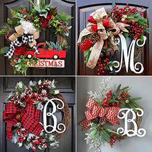 Load image into Gallery viewer, Christmas Wreath Round Handcrafted New Year Elegant Holiday Wreath Pine Wreath Door Wall Garland Christmas Thanksgiving Decor