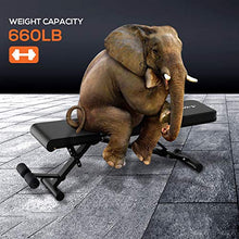 Load image into Gallery viewer, Weight Bench Adjustable Workout Bench Press Foldable Incline/Decline Lifting Exercise Bench Strength Training Benches for Home Gym