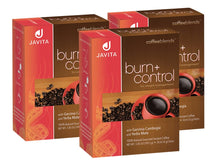 Load image into Gallery viewer, Burn + Control Coffee, Premium 100% South American Arabica, Robusta Blend Coffee, Weight Management Herbs, Garcinia Cambogia and Yerba Mate, Javita