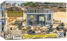 Load image into Gallery viewer, Click N' Play Army Action Figure and Military Playset with Multi Level Command Center, Includes 51 Accessories- 6 Solider Action Figures with Gear, Guns, Vehicles, Army Playset for boys 6+