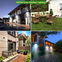 Load image into Gallery viewer, BAXIA TECHNOLOGY Solar Outdoor Lights Wireless Security Motion Sensor Outdoor Lights Solar Lights Outdoor Waterproof for Front Door,Backyard,Steps,Garage,Garden (400LM,4 Packs)