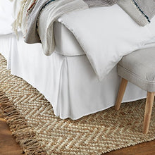 Load image into Gallery viewer, AmazonBasics Pleated Bed Skirt - Queen, Bright White & Lightweight Super Soft Easy Care Microfiber Sheet Set with 16" Deep Pockets - Queen, Bright White