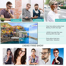 Load image into Gallery viewer, Blue Light Blocking Glasses - 3Pack Computer Game Glasses Square Eyeglasses Frame, Blue Light Blocker Glasses for Women Men, Anti Eye Eyestrain Reading Gaming Glasses Non Prescription