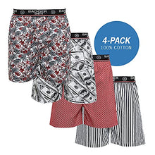 Load image into Gallery viewer, Badger Smith - Men's Boxer Shorts, Comfortable Cotton Boxers, 100% Cotton Print Multicolor Boxers for Men, Multi Pack