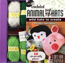 Load image into Gallery viewer, SpiceBox Adult Art Craft & Hobby Kits Gift Set Crochet Animal Hats