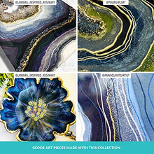 Load image into Gallery viewer, MEYSPRING Geode Art Collection - The Ultimate Set of Epoxy Resin Color Pigment with Resin Art Online Course - Metallic Pigment, Mica Powder, and Fine Glitter - Resin Supplies