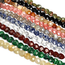 Load image into Gallery viewer, Natural Stone Beads,Natural Malachite Beads(10x10x5mm) for Jewelry Making DIY Bracelet Making Supplies 1 Strand 7.87"/20pcs(2 Strand)
