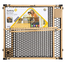 Load image into Gallery viewer, Safety 1st Eco-Friendly Nature Next Bamboo Gate, Bamboo and Black, Fits Spaces Between 28" and 42" Wide