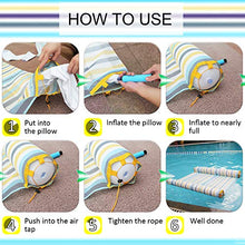 Load image into Gallery viewer, FindUWill 2-Pack Premium Swimming Pool Float Hammock, Multi-Purpose Inflatable Hammock (Saddle, Lounge Chair, Hammock, Drifter), Water Hammock Lounge (RoyalBlue and GreenYellow)