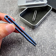 Load image into Gallery viewer, Ccanku 2pcs Mini Tweezers Titanium Portable Titanium Alloy EDC Tweezers Survival Camping Outdoor Travel Mini Tool(Blue) …