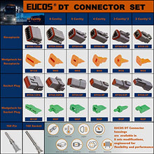 Load image into Gallery viewer, 8 Sets Electrical Wire Connector Plug 2/3/4/6/8/12 Pin Sealed Gray Male and Female 22-16awg Waterproof Deutsch DT Connector for Automobile,Marin,Motorcycle