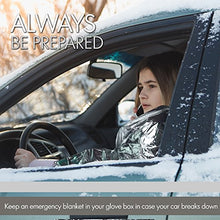 Load image into Gallery viewer, Zenwells Emergency Blankets Pack of 10 - Mylar Thermal Solar Blankets for Maximum Protection - Keep Heat Out - Best for Your Survival Kit, Car Kits, Outdoors or First Aid