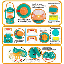 Load image into Gallery viewer, Little Explorers Kids Pop Up Play Tent with Camping Gear Outdoor Toy Tools Set (7 Pieces)
