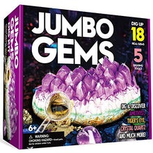Load image into Gallery viewer, XXTOYS Jumbo Gems Dig Kit - Dig Up 18 Real Gemstones for Kids - Rocks and Minerals, Crystals Mining Science Kits Great Geology Archeology Gift for Boys & Girls Educational STEM Toys