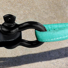 Load image into Gallery viewer, LIBERRWAY Shackles 3/4" (2 Pack) 57,000 lbs Break Strength with 7/8'' Pin D Ring Shackle Rugged Off Road Shackles Heavy Duty D Ring for Vehicle Recovery, Black