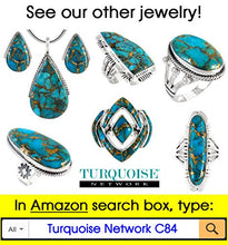 Load image into Gallery viewer, Turquoise Pendant & Earrings Set in 925 Sterling Silver with 20" Chain (Pendant+Earrings+Chain)
