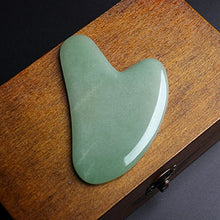 Load image into Gallery viewer, Rosenice Aventurine Gua Sha Scraping Massage Tools, Natural Stone Guasha Board for SPA Acupuncture Therapy Trigger Point Treatment (Gua sha Board)
