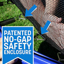 Load image into Gallery viewer, Skywalker Trampolines 12-Foot Jump N’ Dunk Trampoline with Enclosure Net - Basketball Trampoline, Blue