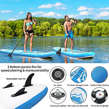 Load image into Gallery viewer, LBW Inflatable Stand Up Paddle Board SUP Paddleboard with Premium SUP Accessories & Waterproof Backpack, Adjustable 3 Pieces Paddle, Non-Slip Deck, Youth & Adult ISUP
