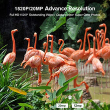 Load image into Gallery viewer, 1520P 20MP Trail Camera, Hunting Camera with 120°Wide-Angle Motion Latest Sensor View 0.2s Trigger Time Trail Game Camera with 940nm No Glow and IP66 Waterproof 2.4” LCD 48pcs for Wildlife Monitoring