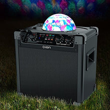 Load image into Gallery viewer, ION Audio Party Rocker Plus | Portable Bluetooth Party Speaker System & Karaoke Machine with Built-In Rechargeable Battery, App-Controlled Party Light Display & Microphone