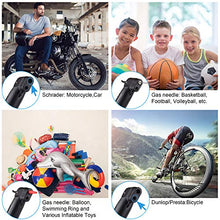 Load image into Gallery viewer, Mini Bike Pump Bicycle Tire Frame Pump 120 PSI High Pressure Portable Bicycle Air Pump Fits Presta & Schrader Floor Bike Tyre Pump for Road Mountain BMX Bikes Sports Balls,Inflatables Items(Silver)