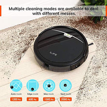 Load image into Gallery viewer, ILIFE A4s Pro Robot Vacuum Cleaner, 2000Pa Max, ElectroWall, Quiet, Automatic Self-Charging Robotic Vacuum Cleaner, Cleans Hard Floor to Medium Carpets, Black