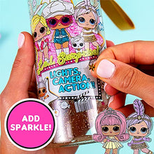 Load image into Gallery viewer, L.O.L. Surprise! Color Your Own Water Bottle By Horizon Group USA, Double Feature Series, Customizable BPA-Free Water Bottle, Includes Vibrant Makers & Star Gemstones, 400 mL Refillable Water Bottle