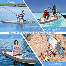 Load image into Gallery viewer, Inflatable Stand Up Paddle Board,10‘x32‘’x5‘’ Durable Lightweight Touring SUP Accessories, Wide Stance, Non-Slip Deck,10L Waterproof Bag Leash,Pump,Carry Bag, Standing Boat for Youth Adult (Blue)
