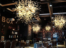 Load image into Gallery viewer, GDNS Chandeliers Firework LED Light Stainless Steel Crystal Pendant Lighting Ceiling Light Fixtures Chandeliers Lighting,Dia 23.5 inch