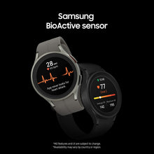 Load image into Gallery viewer, SAMSUNG Galaxy Watch 5 Pro 45mm Bluetooth Smartwatch w/ Body, Health, Fitness and Sleep Tracker, Improved Battery, Sapphire Crystal Glass, GPS Route Tracking, Titanium Frame, US Version, Black