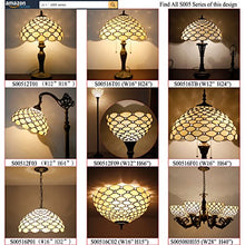 Load image into Gallery viewer, Tiffany Floor Lamp Crystal Pear Bead Stained Glass Lampshade Coffee Table Reading Lamps Antique Style Base Lighting W16 H64 Inch Living Room Bedroom Bookcase Dresser Bedside Desk S005 WERFACTORY