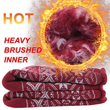 Load image into Gallery viewer, Sunew Insulated Hunting Socks, Winter Outdoor Soft Warm Thick Heavy Skiing Camping Trekking Ankle-high Thermal Snug Comfort Cold Weather Home Slipper Socks,1 Pack Red Medium