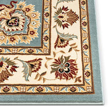 Load image into Gallery viewer, Sultan Sarouk Light Blue Persian Floral Oriental Formal Traditional 3x12 (2'7" x 12') Runner Stain / Fade Resistant Contemporary Floral Thick Soft Plush Hallway Entryway Living Dining Room Area Rug