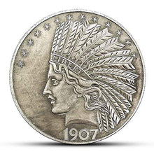 Load image into Gallery viewer, MarshLing Antique Liberty Indian Head Ten-Dollars Coin - Great American Commemorative Old Coins- Uncirculated Morgan Dollars-Discover History of US Coins Perfect Quality