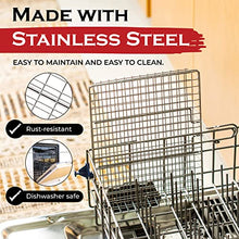 Load image into Gallery viewer, Grill Basket, Barbecue BBQ Grilling Basket, Stainless Steel Large Folding Grilling baskets With Handle, Portable Outdoor Camping BBQ Rack for Shrimp, Vegetables, Barbeque Griller Cooking Accessories