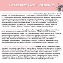 Load image into Gallery viewer, LOVE, NALA - Natural Adult Cat Wet Food - Pate Variety Pack - Tuna, Chicken, Mackerel - Grain Free, Non-GMO, Fiber Blend, Minerals, Vitamins - 12 Pack 2.4 lbs.