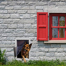Load image into Gallery viewer, Ideal Pet Products Designer Series Ruff-Weather Pet Door Wall Installation Kit, Super Large, 15" x 23.5" Flap Size, Grey (DSRWSLWK)