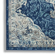 Load image into Gallery viewer, Nourison Persian Vintage 8' x 10' Bohemian Style Area Rug, Ivory/Turquoise 7'10"X9'10"